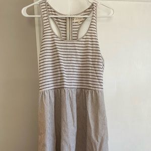 Striped linen dress